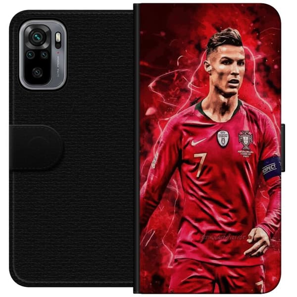 Xiaomi Redmi Note 10S Plånboksfodral Ronaldo Skills – CR7 Design för Äkta Supporters