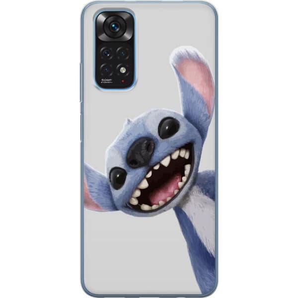 Xiaomi Redmi Note 11 Gennemsigtig cover Stitch i fart - Kawaii-design til fans & børn