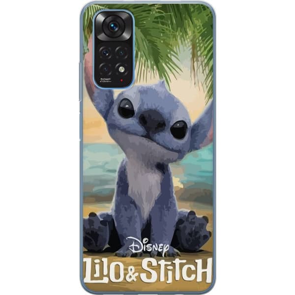 Xiaomi Redmi Note 11 Genomskinligt Skal Stitch Kärleksfull – Med Hjärtan & Kawaii-känsla