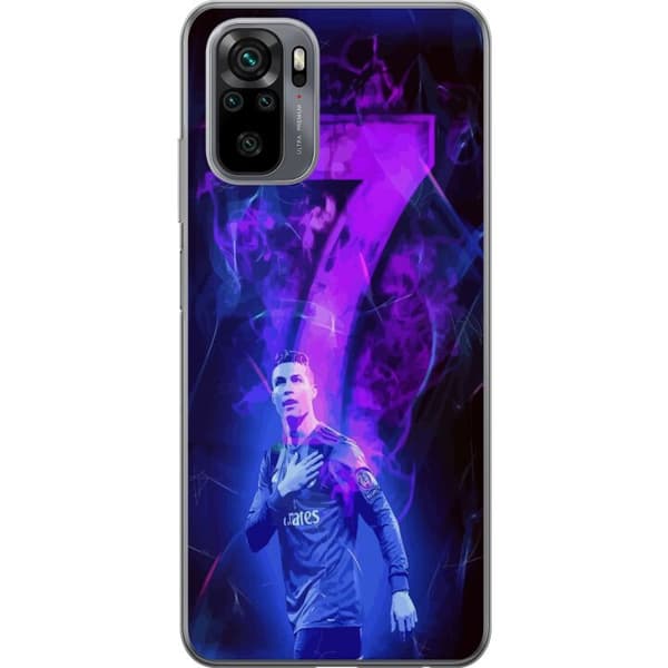 Xiaomi Redmi Note 10S Genomskinligt Skal Ronaldo 7 – Fotbollslegend i Action för Fans