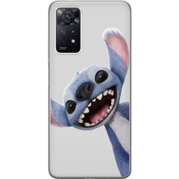 Xiaomi Redmi Note 11 Pro Genomskinligt Skal Stitch i Fart – Kawaii Design för Fans & Barn