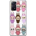 Miniatyrbillede 1 af 3: Xiaomi Redmi Note 11 Pro Gennemsigtig cover Labubu Pink Monster - Popkunst med Kawaii-touch