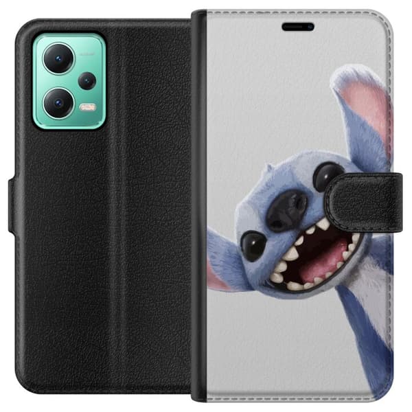 Xiaomi Redmi Note 12 Tegnebogsetui Stitch i fart - Kawaii-design til fans & børn