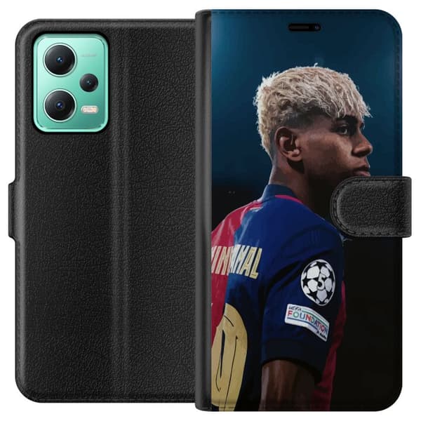 Xiaomi Redmi Note 12 Plånboksfodral Lamine Yamal – Barcelonas Wonderkid i Fokus
