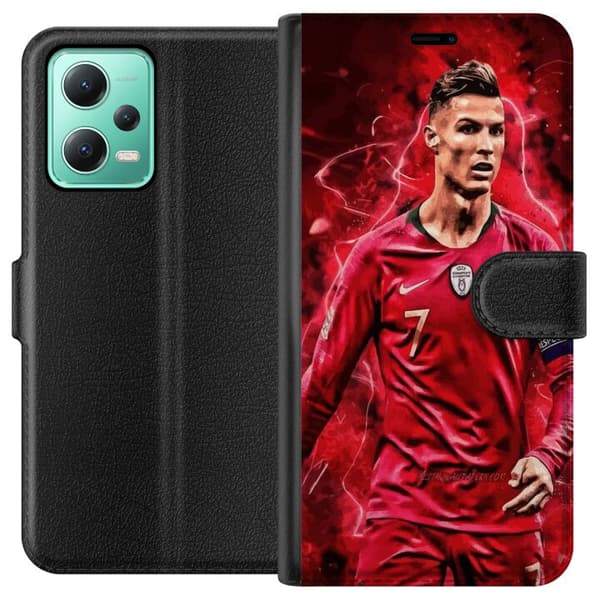Xiaomi Redmi Note 12 Plånboksfodral Ronaldo Skills – CR7 Design för Äkta Supporters