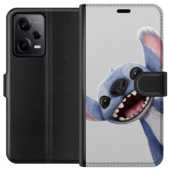 Xiaomi Redmi Note 12 Pro Tegnebogsetui Stitch i fart - Kawaii-design til fans & børn