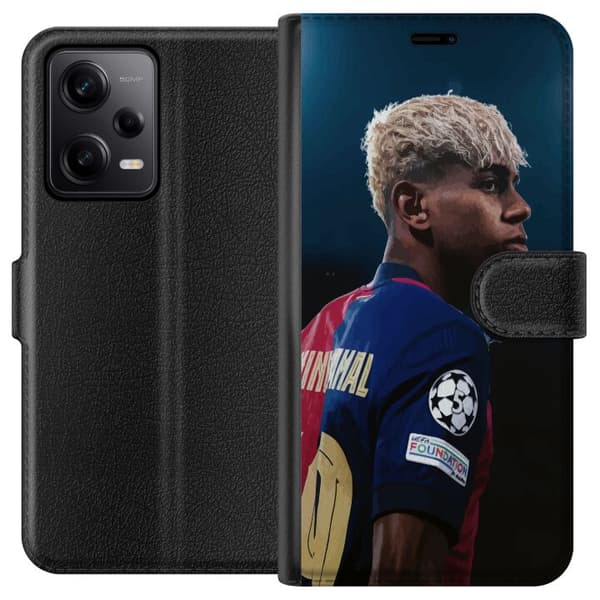 Xiaomi Redmi Note 12 Pro Tegnebogsetui Lamine Yamal - Barcelonas Wunderkind i fokus