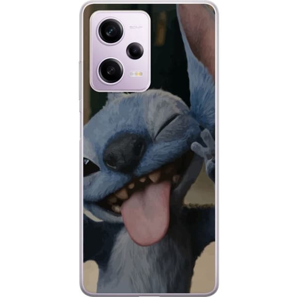 Xiaomi Redmi Note 12 Pro Gennemsigtig cover Stitch Sød Alien - Blå Favorit fra Ydre Rummet