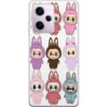 Miniatyrbild 1 av 3: Xiaomi Redmi Note 12 Pro Genomskinligt Skal Labubu Pink Monster – Popkonst med Kawaii-touch