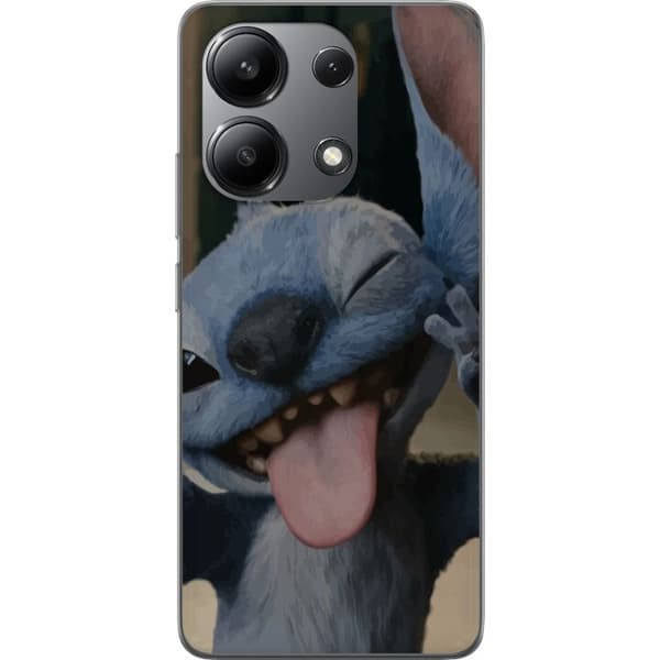Xiaomi Redmi Note 13 4G Läpinäkyvä kuori Stitch Söpö Alien - Sininen Suosikki Ulkoavaruudesta