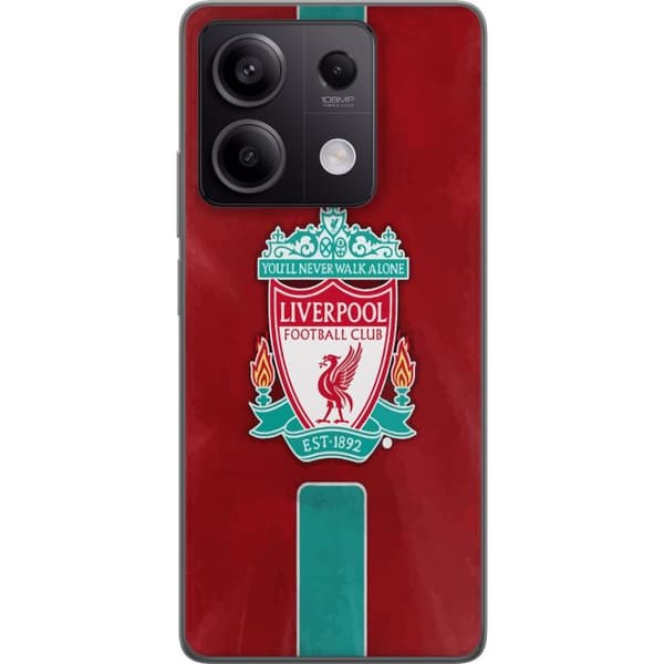 Xiaomi Redmi Note 13 Pro Läpinäkyvä kuori Liverpool FC - Klassinen jalkapallourheilu Punaisena