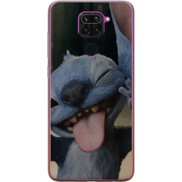 Xiaomi Redmi Note 9 Gennemsigtig cover Stitch Sød Alien - Blå Favorit fra Ydre Rummet