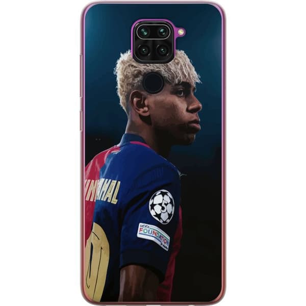 Xiaomi Redmi Note 9 Läpinäkyvä kuori Lamine Yamal - Barcelonan ihmelapsi fokuksessa
