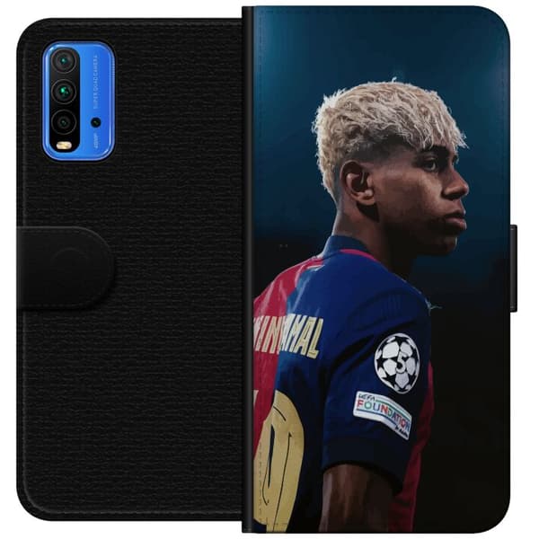 Xiaomi Redmi Note 9 4G Plånboksfodral Lamine Yamal – Barcelonas Wonderkid i Fokus
