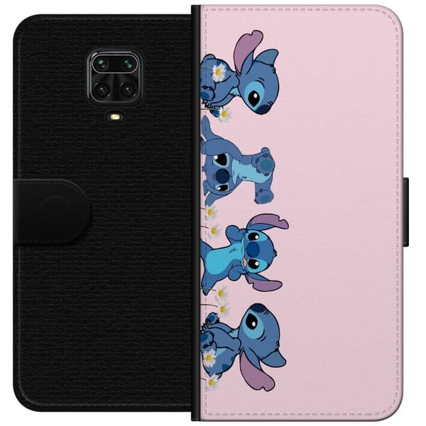 Xiaomi Redmi Note 9S Plånboksfodral Stitch Skratt & Bus – Perfekt för Mobilskal eller Poster