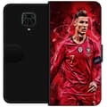 Pikkukuva 1 / 3: Xiaomi Redmi Note 9S Lompakkokotelo Ronaldon Taidot - CR7 Suunnittelu Aidolle Kannattajalle