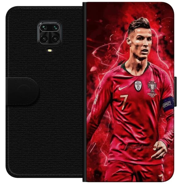 Xiaomi Redmi Note 9S Lompakkokotelo Ronaldon Taidot - CR7 Suunnittelu Aidolle Kannattajalle