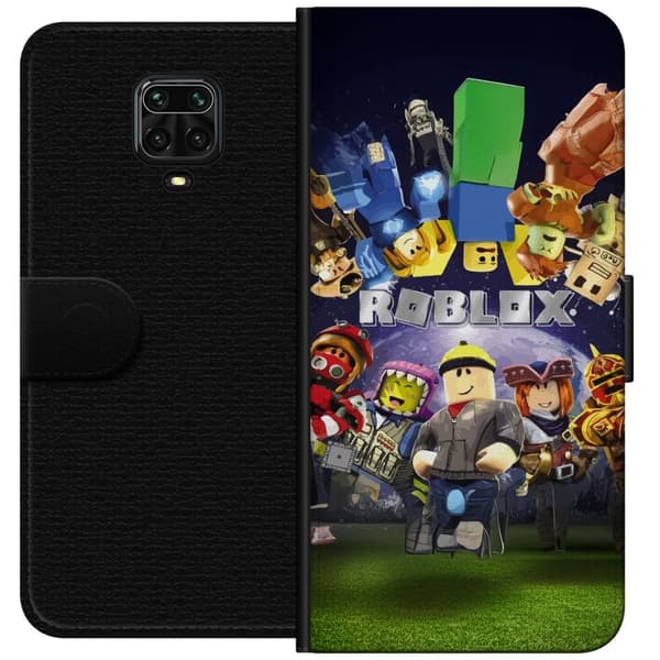 Xiaomi Redmi Note 9S Tegnebogsetui Roblox Verden - Gaming Eventyr for Børn og Unge