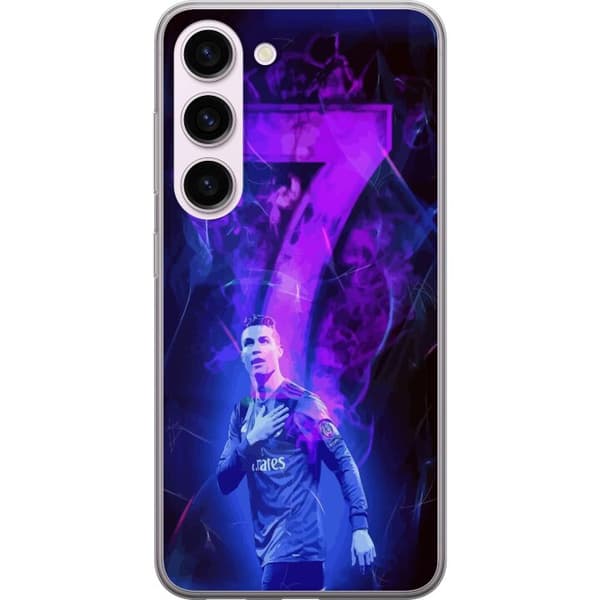 Samsung Galaxy S23 Gjennomsiktig deksel Ronaldo 7 - Fotballlegenden i Aksjon for Fans
