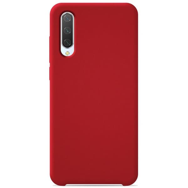 Siliconefodral Soft Touch - Xiaomi - Mi 9 Lite - Röd - Stötsäker - Trådlös laddning