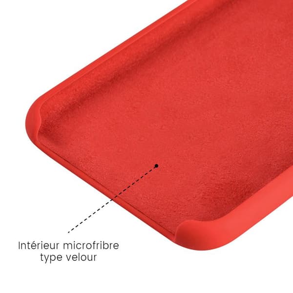 Silicone-fodral Soft Touch - Xiaomi - Redmi 10C - Röd - Stötsäker - Trådlös laddning