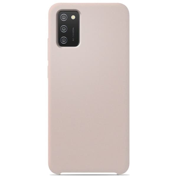 Coque silikon Soft Touch - Samsung - Galaxy A02S - Sandle-rosa - Stötabsorberande - Trådlös laddning