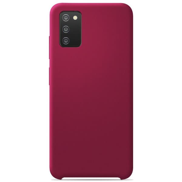 Siliconfodral Soft Touch - Samsung - Galaxy A03S - Röd - Stöttålig - Trådlös laddning
