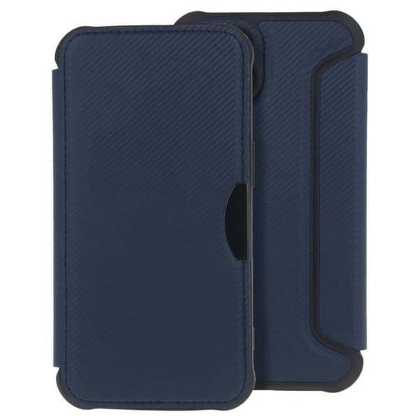 Foliofodral - Smart Carbon - Apple iPhone 11 - TPU - Magnetstängning - Kortficka