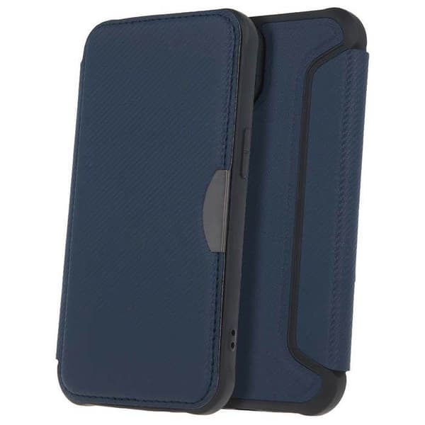 Folio-fodral - Smart Carbon - Xiaomi Redmi Note 13 5G - TPU - Magnetstängning - Kortfack
