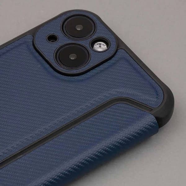 Folio-fodral - Smart Carbon - Xiaomi Redmi Note 13 5G - TPU - Magnetstängning - Kortfack