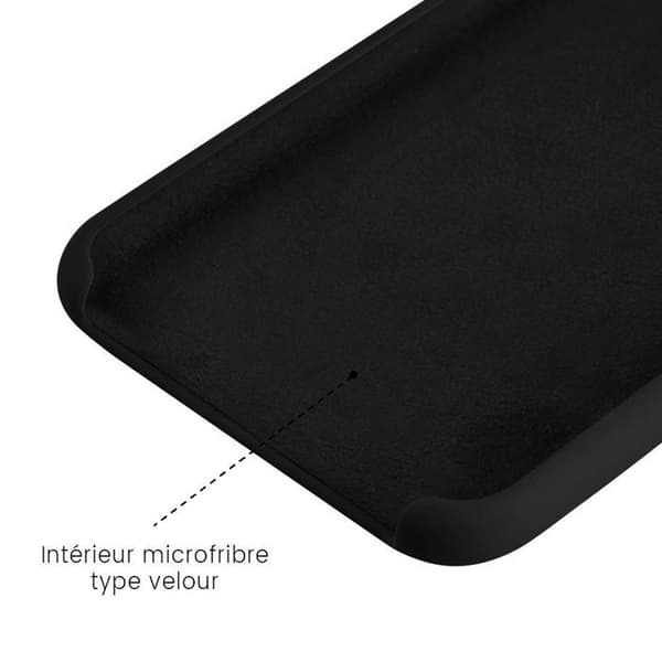 Siliconeformfodral Soft Touch - Samsung - Galaxy A02S - Svart - Stötsäker - Trådlös laddning