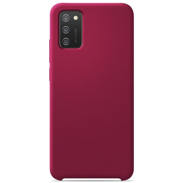 Siliconfodral Soft Touch - Samsung - Galaxy A02S - Röd - Stötsäker - Trådlös laddning