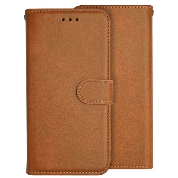 Fodral med flik - Xiaomi - Redmi 12 4G - Kamelimitation - Magnetstängning - Inbyggt stöd