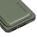 Miniatyrbild 5 av 5: Coque för Samsung A36 Med magnetiskt kortfack i kolfiber Grön