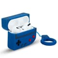 Miniatyrbild 1 av 4: Cadorabo Fodral för Apple AirPods PRO 2 Design Retro Game Blå Bärbara Silikonhörlurar 3D Fodral Nyckelring