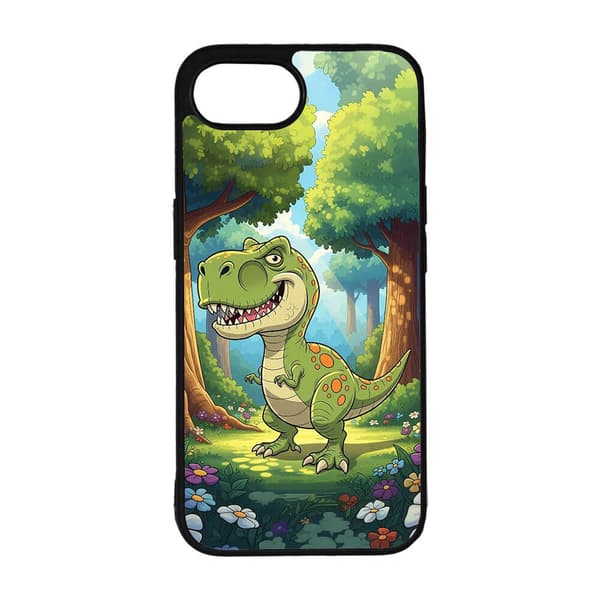 Lasten Sarjakuva Dinosaurus Tyrannosaurus Rex iPhone SE 5G Matkapuhelimen Kansi