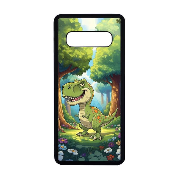 Børne Tegneserie Dinosaur Tyrannosaurus Rex Samsung Galaxy S10+ Mobiltelefon Dække