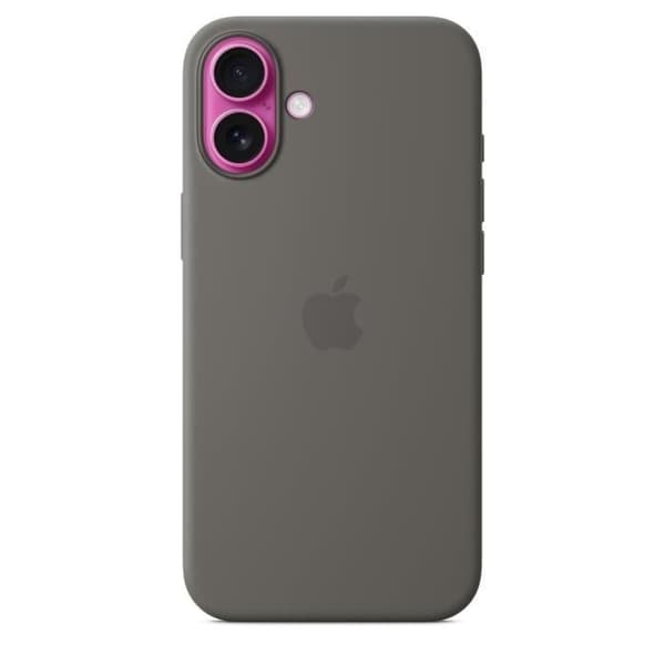 APPLE iPhone 16 Plus - Silikonecover med MagSafe - Stengrå