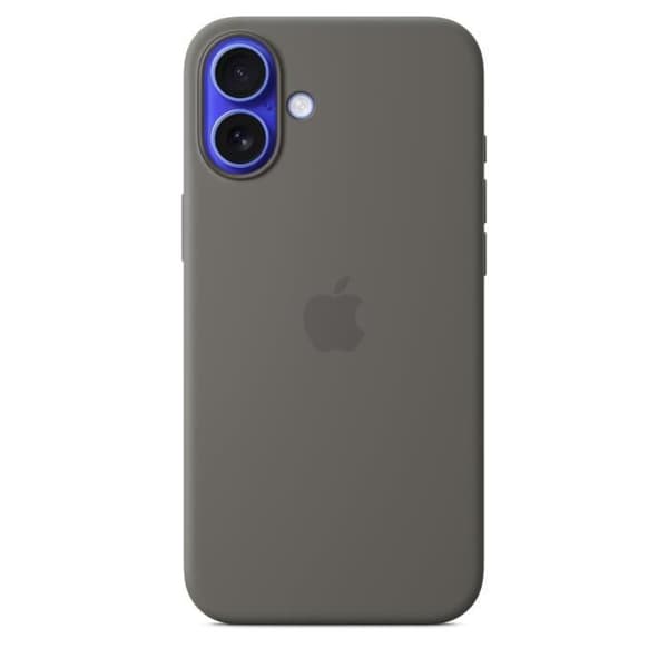 APPLE iPhone 16 Plus - Silikonecover med MagSafe - Stengrå