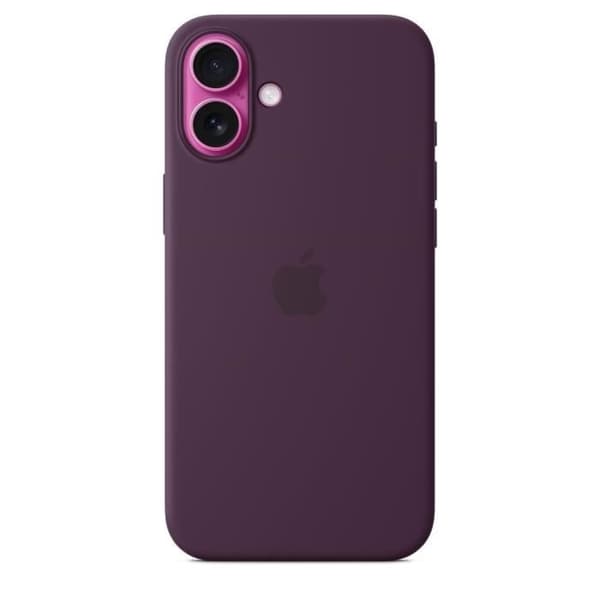 APPLE iPhone 16 Plus - Silikonikuori MagSafella - Luumu