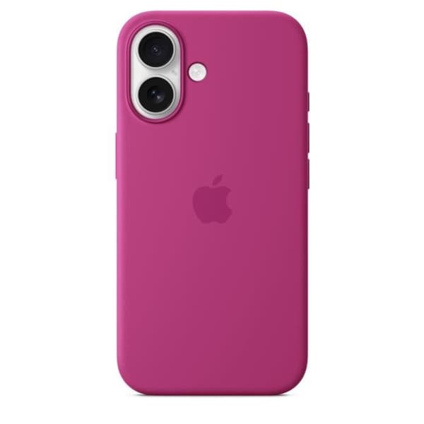 APPLE iPhone 16 - Silikonecover med MagSafe - Fuchsia