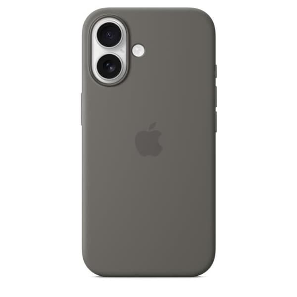 APPLE iPhone 16 - Silikonecover med MagSafe - Stengrå