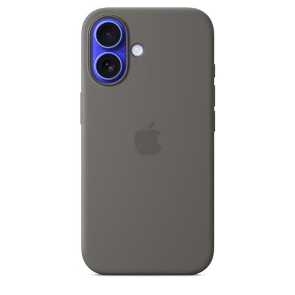 APPLE iPhone 16 - Silikonecover med MagSafe - Stengrå