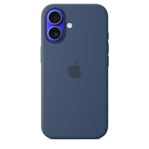 APPLE iPhone 16 - Silikonecover med MagSafe - Denim
