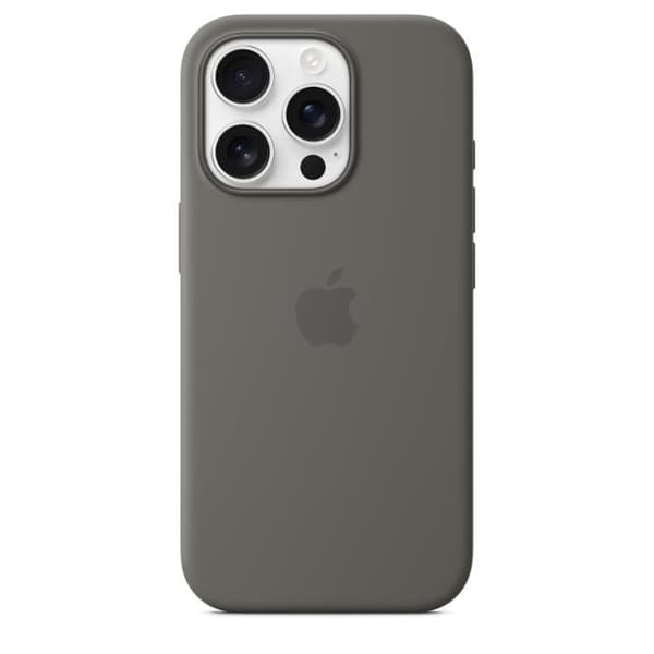 APPLE iPhone 16 Pro - Silikonikuori MagSafella - Kivenharmaa