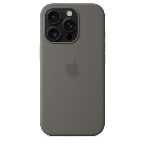 APPLE iPhone 16 Pro - Silikonikuori MagSafella - Kivenharmaa
