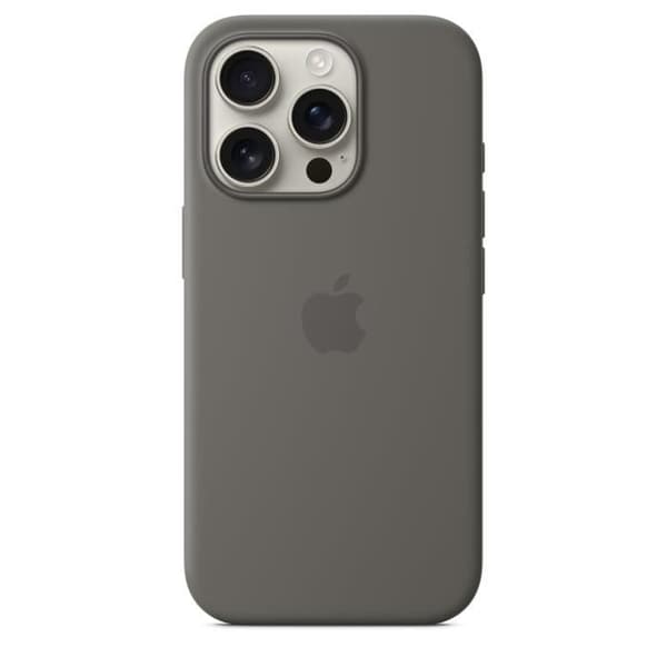 APPLE iPhone 16 Pro - Silikonikuori MagSafella - Kivenharmaa