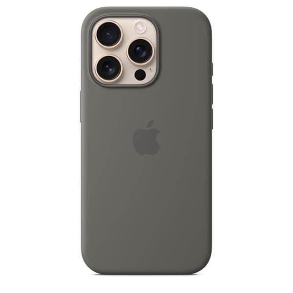 APPLE iPhone 16 Pro - Silikonikuori MagSafella - Kivenharmaa