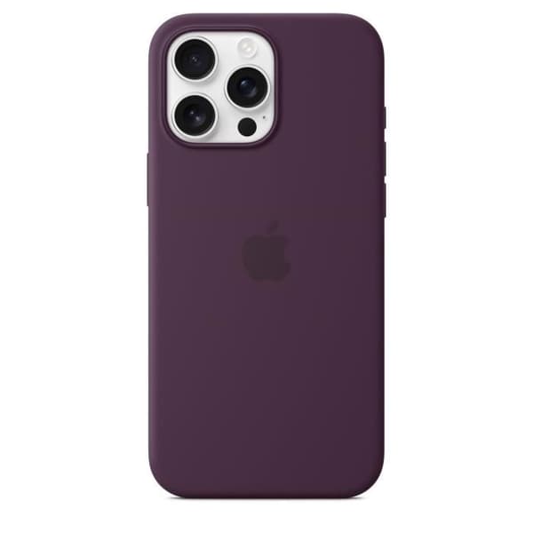 APPLE iPhone 16 Pro Max - Silikonskal med MagSafe - Plommon