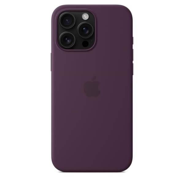 APPLE iPhone 16 Pro Max - Silikonskal med MagSafe - Plommon